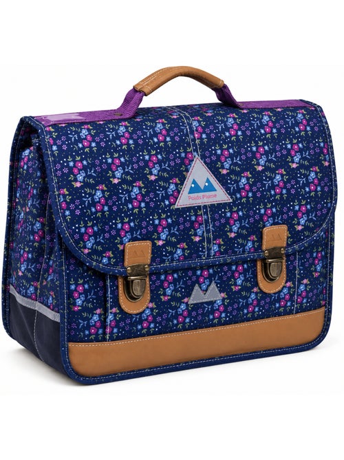 Cartable primaire 35 cm POIDS PLUME Marine fleuri ultra léger - Kiabi Cartable primaire 35 cm POIDS PLUME Marine fleuri ultra léger - Kiabi
