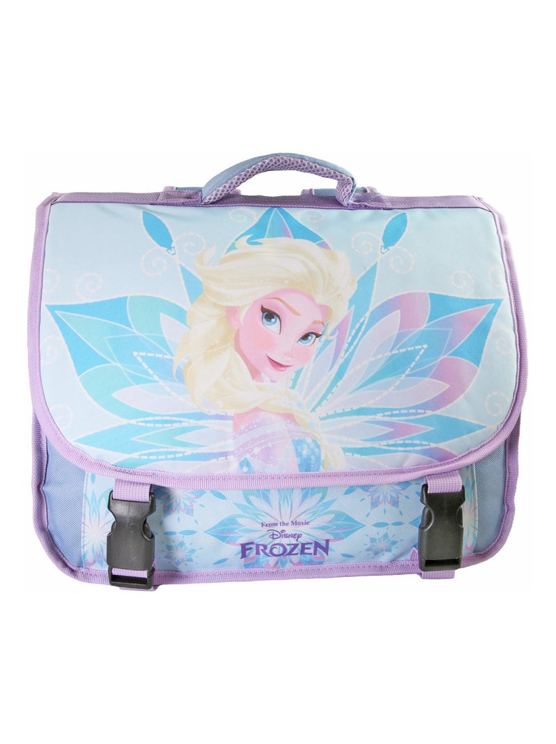 Cartable primaire 38cm La Reine des Neiges Disney bleu - 2 compartiments Bagtrotter Bleu turquoise - Kiabi