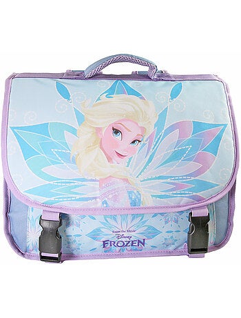 Cartable primaire 38cm La Reine des Neiges Disney bleu - 2 compartiments Bagtrotter