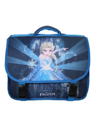 Cartable primaire 38 cm La Reine des Neiges Disney bleu marine 2 compartiments Bagtrotter