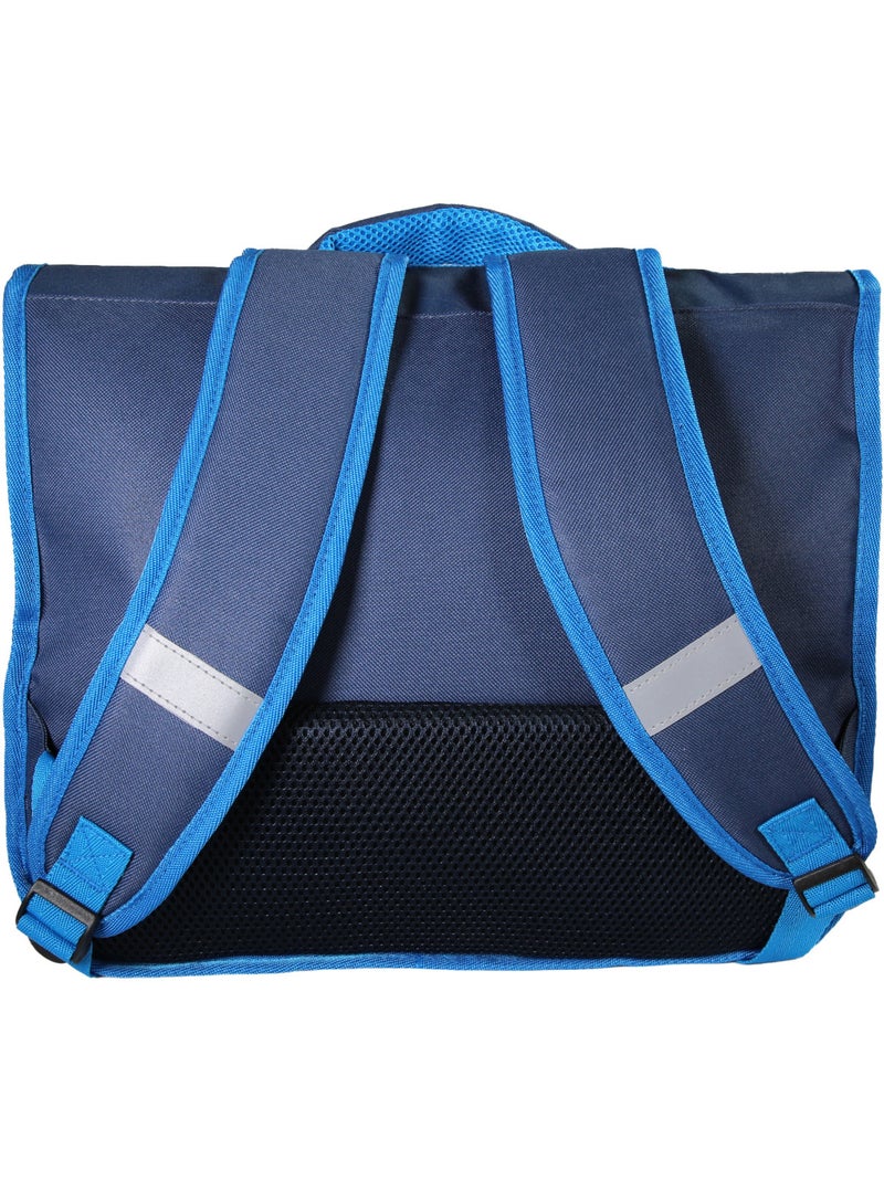 Cartable primaire 38 cm La Reine des Neiges Disney bleu marine 2 compartiments Bagtrotter Bleu marine - Kiabi