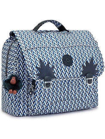 Cartable primaire Kipling Iniko 40 cm, Boy Geo, 2 compartiments zippés