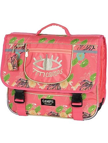 Cartable primaire synthétique motif floral Camps
