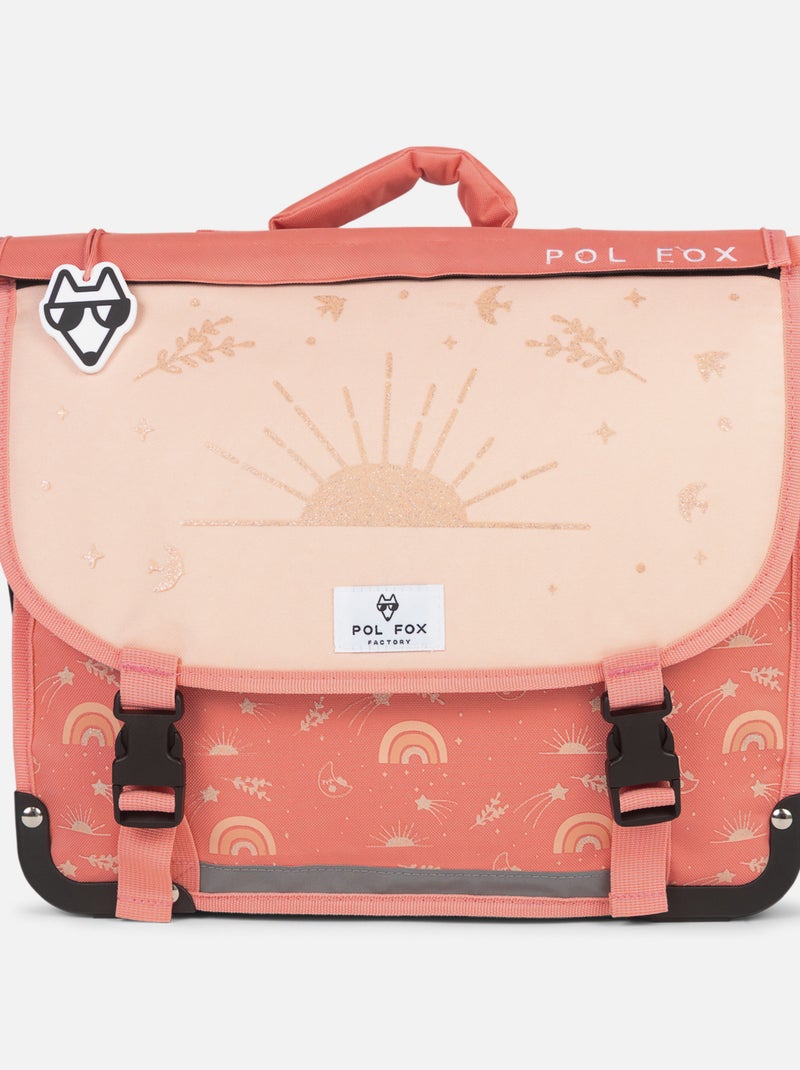 Cartable réversible 38 cm POL FOX MOONLIGHT rose corail Multicolore - Kiabi