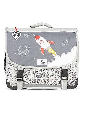 Cartable réversible 38 cm POL FOX ROCKET gris
