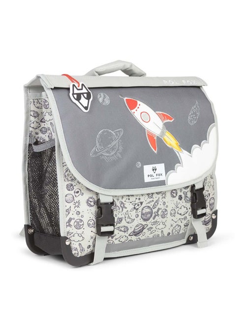 Cartable réversible 38 cm POL FOX ROCKET gris - Kiabi