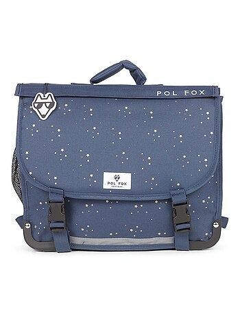 Cartable réversible 38 cm POL FOX STAR BLUE bleu marine motif étoiles