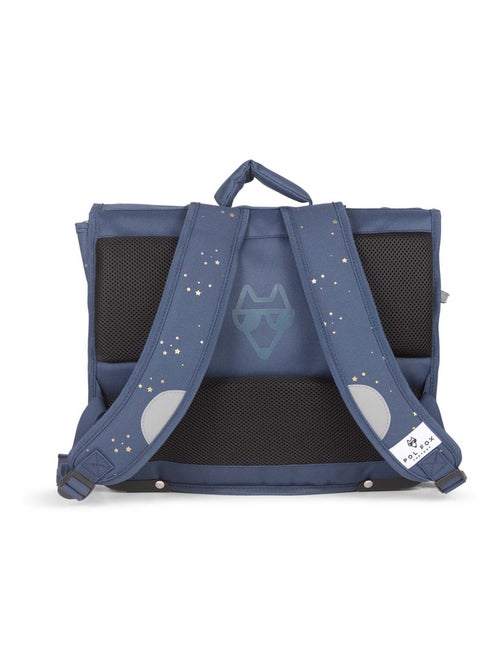 Cartable réversible 38 cm POL FOX STAR BLUE bleu marine motif étoiles - Kiabi
