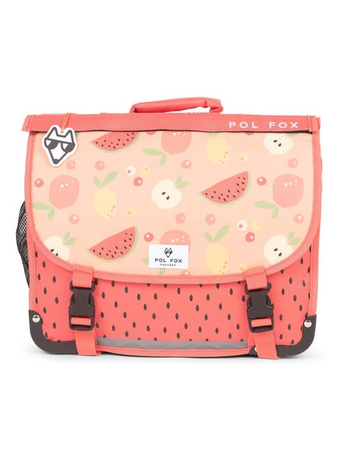 Cartable réversible fille POL FOX Tutti Frutti 38 cm - Kiabi
