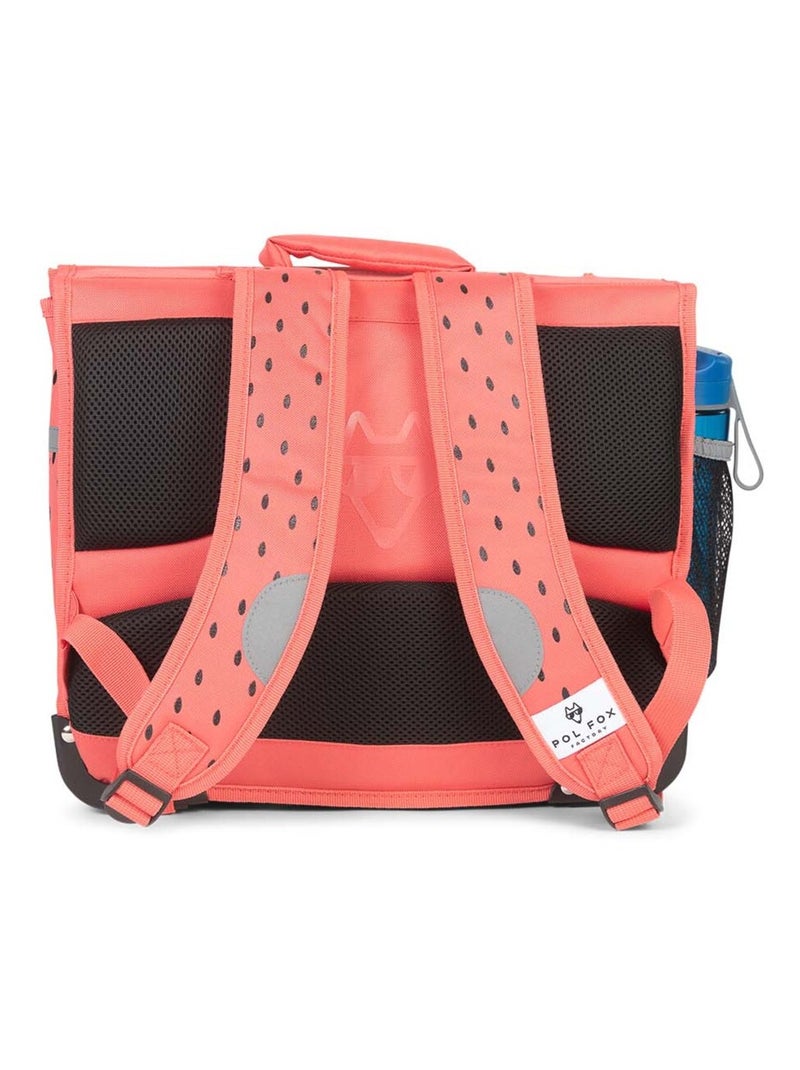 Cartable réversible fille POL FOX Tutti Frutti 38 cm Rose saumon - Kiabi