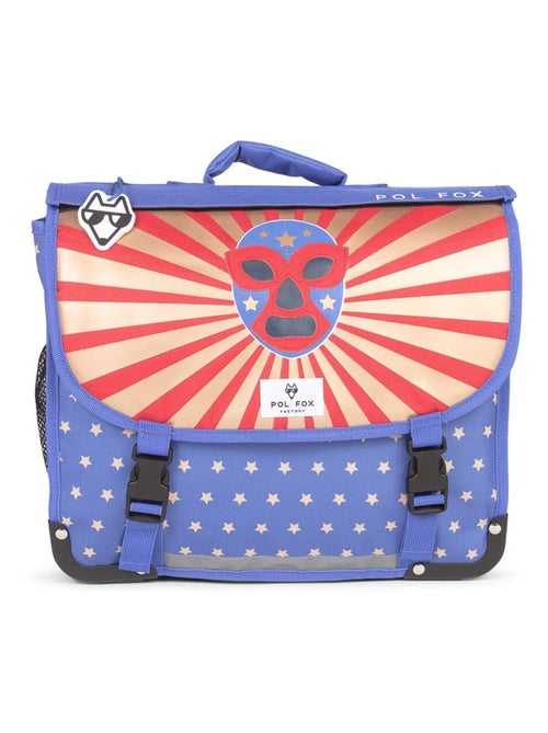 Cartable réversible garçon POL FOX Catch bleu 38 cm - Kiabi