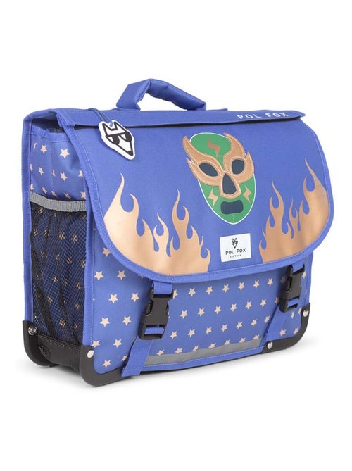 Cartable réversible garçon POL FOX Catch bleu 38 cm - Kiabi