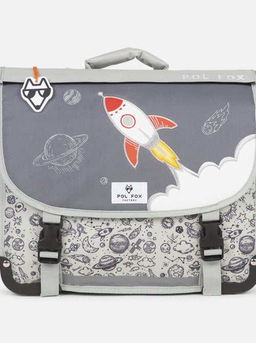 Cartable réversible garçon POL FOX Rocket 35 cm - Kiabi