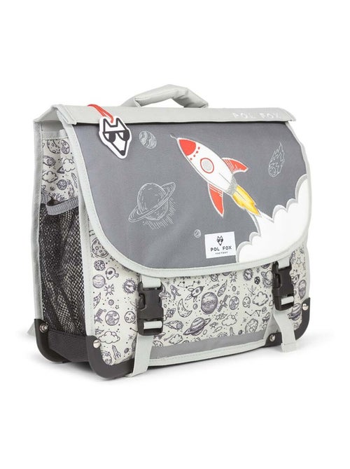 Cartable réversible garçon POL FOX Rocket 35 cm - Kiabi