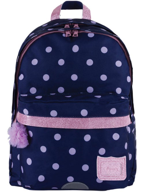 Cartable Romy L 2 compartiments 41x31x17 cm à pois Tann's - Kiabi