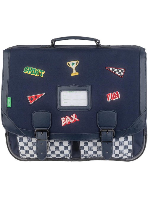 Cartable sans roulettes Tann's Mathéo 41 cm 2 compartiments en polyester éco - Kiabi Cartable sans roulettes Tann's Mathéo 41 cm 2 compartiments en polyester éco - Kiabi