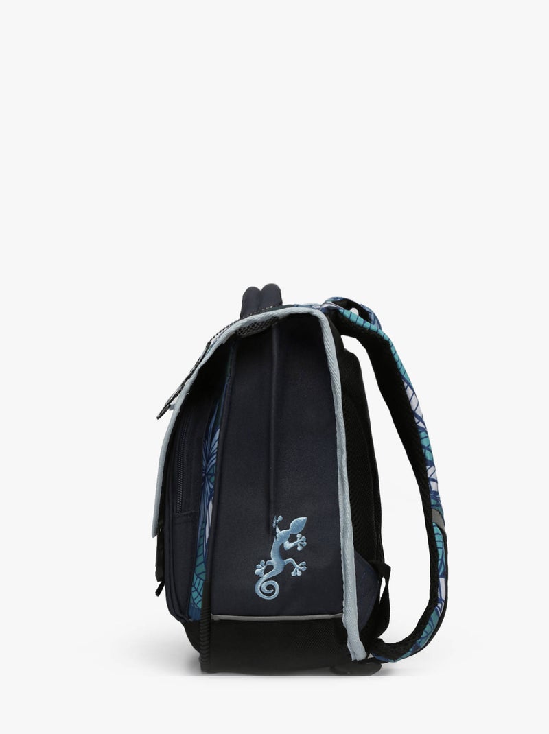 Cartable scolaire 35 cm Ligne Basic Caméléon. Intérieur 2 compartiments - Maternelle et CP Noir Bleu marine Noir - Kiabi