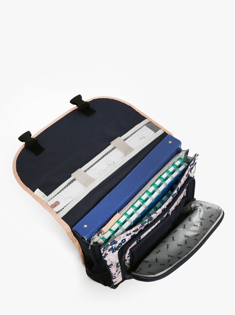 Cartable scolaire 35 cm Ligne Basic Caméléon. Intérieur 2 compartiments - Maternelle et CP Noir Rose clair - Kiabi