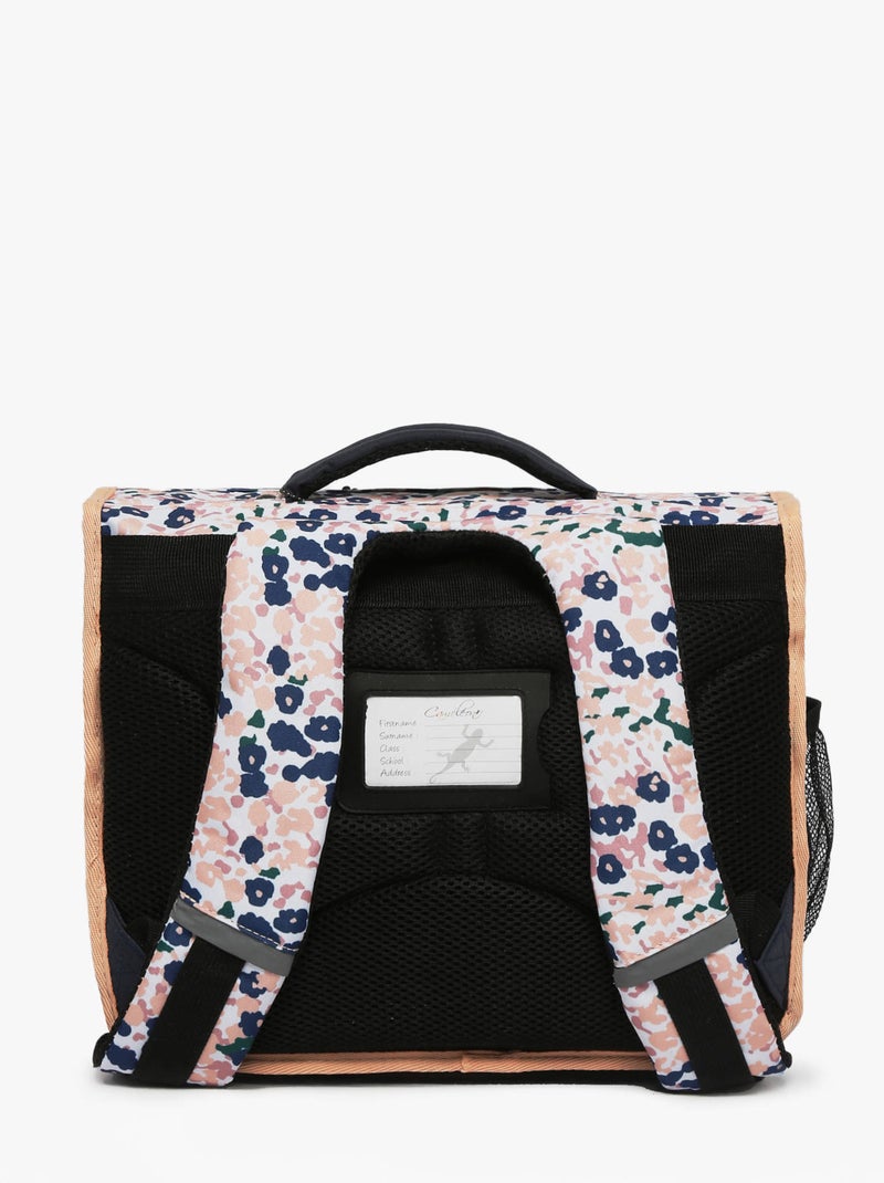 Cartable scolaire 35 cm Ligne Basic Caméléon. Intérieur 2 compartiments - Maternelle et CP Noir Rose clair - Kiabi