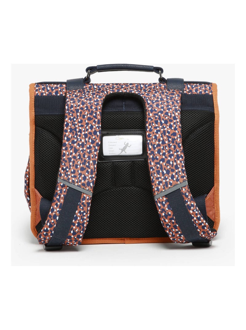 Cartable scolaire 35cm Caméléon Vintage Fantasy avec 2 compartiments - CP Blanc Marron - Kiabi
