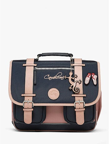 Cartable scolaire 35cm caméléon vintage fantasy avec 2 compartiments - cp