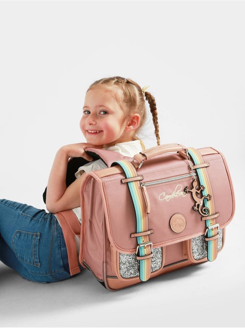 Cartable scolaire 35cm caméléon vintage fantasy avec 2 compartiments - cp - Kiabi