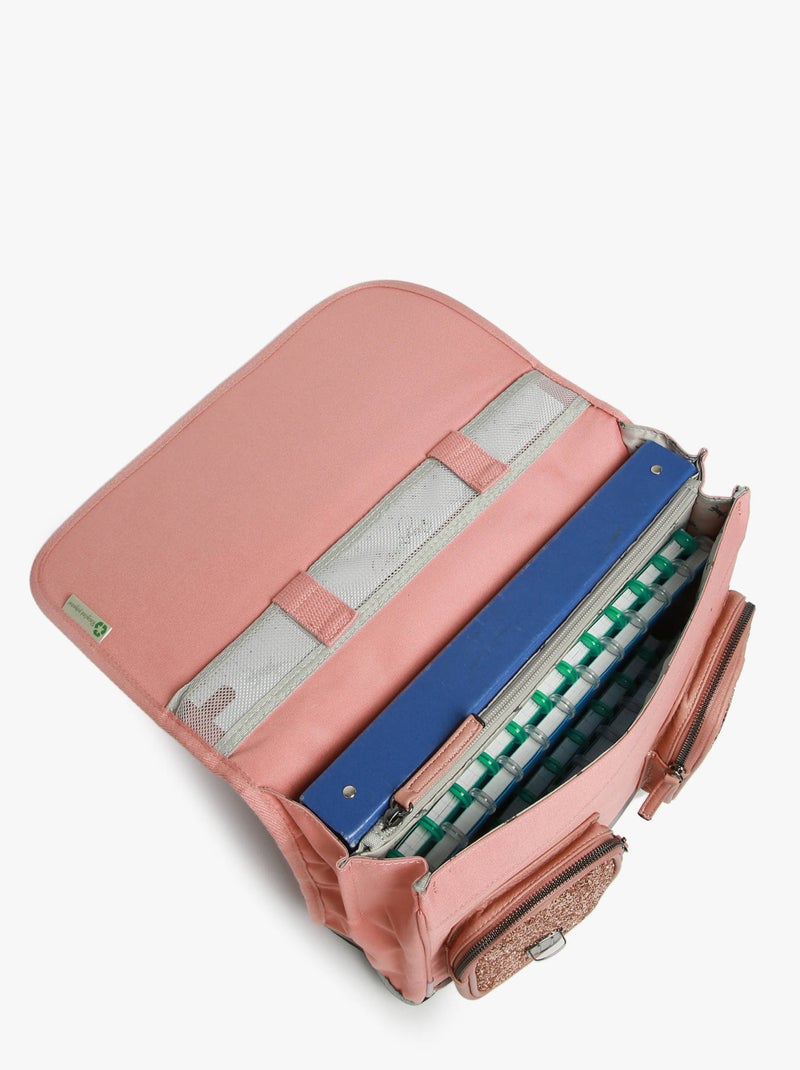 Cartable scolaire 35cm Caméléon Vintage Fantasy avec 2 compartiments - CP Rose bonbon - Kiabi