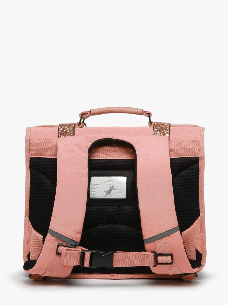 Cartable scolaire 35cm Caméléon Vintage Fantasy avec 2 compartiments - CP Rose bonbon - Kiabi