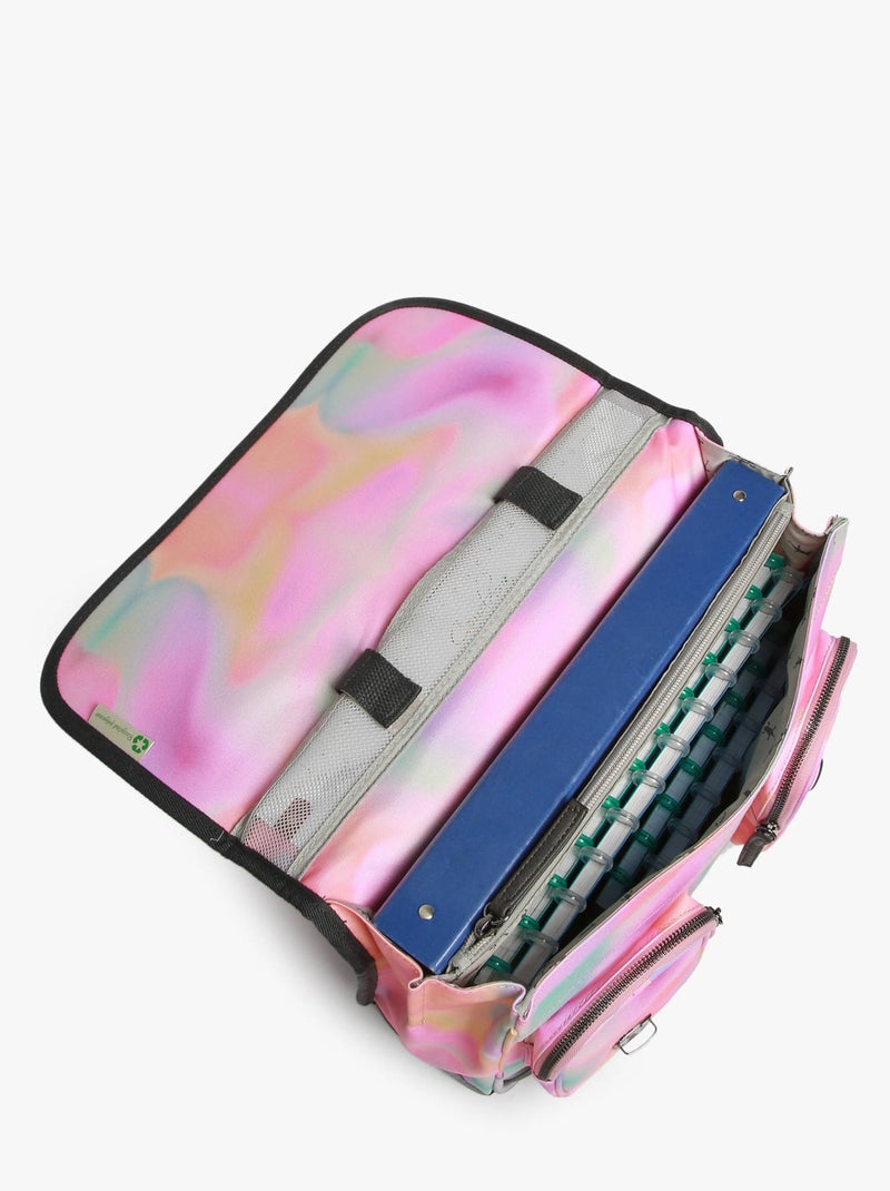 Cartable scolaire 35cm Caméléon Vintage Fantasy avec 2 compartiments - CP Rose pâle - Kiabi
