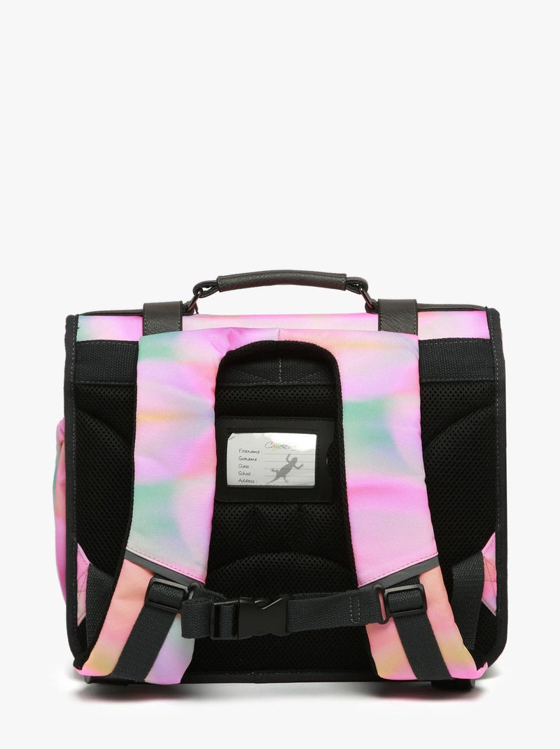 Cartable scolaire 35cm Caméléon Vintage Fantasy avec 2 compartiments - CP Rose pâle - Kiabi