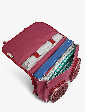 Cartable scolaire 35cm caméléon vintage fantasy avec 2 compartiments - cp
