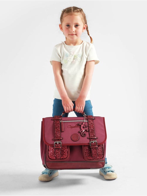 Cartable scolaire 35cm caméléon vintage fantasy avec 2 compartiments - cp - Kiabi