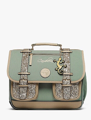 Cartable scolaire 35cm Caméléon Vintage Fantasy avec 2 compartiments - CP