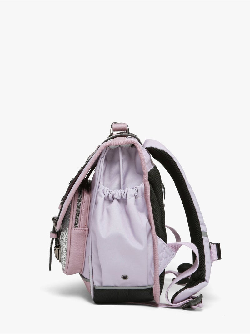 Cartable scolaire 35cm Caméléon Vintage Fantasy avec 2 compartiments - CP Violet clair - Kiabi