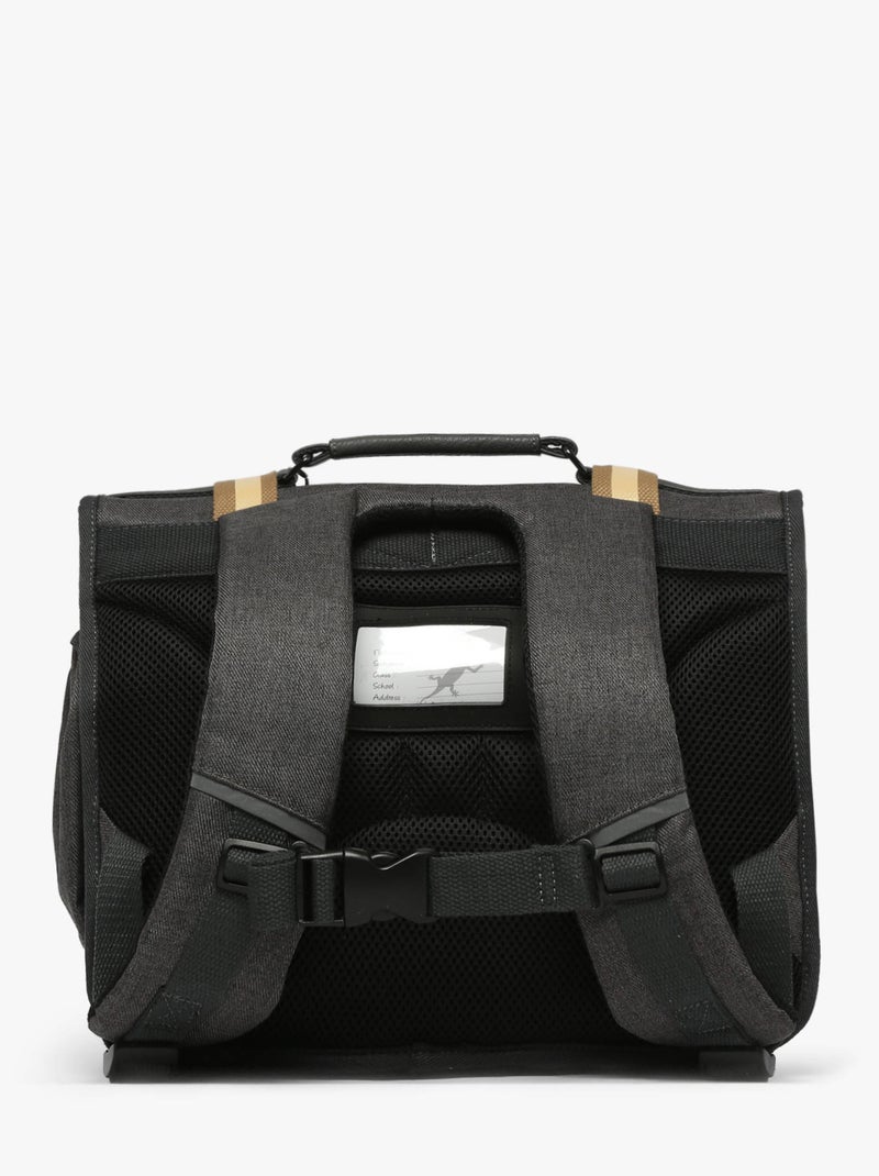 Cartable scolaire 35cm Caméléon Vintage Urban avec 2 compartiments - CP Gris Noir - Kiabi