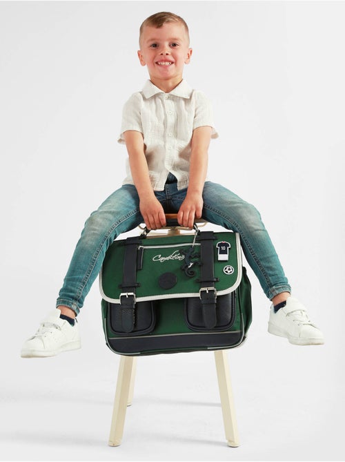 Cartable scolaire 35cm Caméléon Vintage Urban avec 2 compartiments - CP - Kiabi Cartable scolaire 35cm Caméléon Vintage Urban avec 2 compartiments - CP - Kiabi
