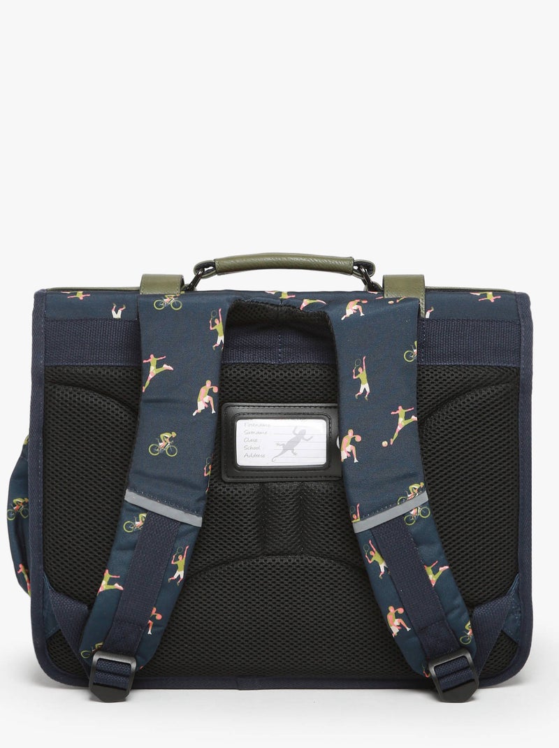Cartable scolaire 35cm Caméléon Vintage Urban avec 2 compartiments - CP Vert kaki - Kiabi