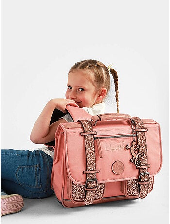 Cartable scolaire 35cm Cam?l?on Vintage Fantasy avec 2 compartiments - CP