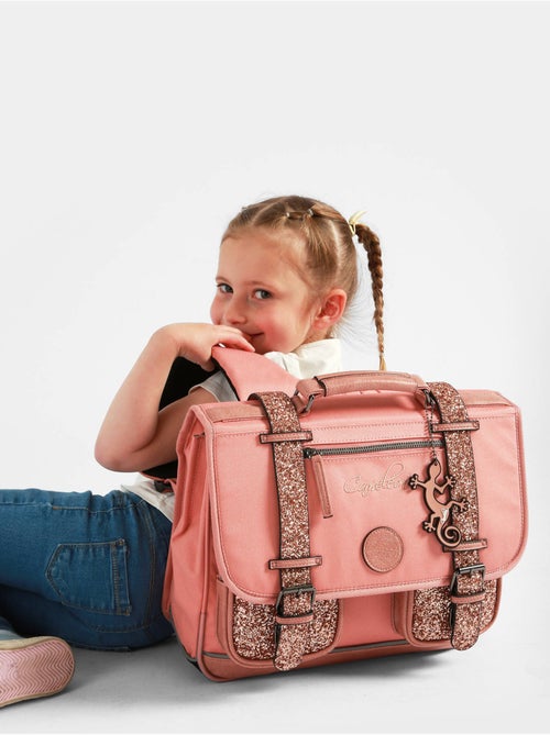 Cartable scolaire 35cm Cam?l?on Vintage Fantasy avec 2 compartiments - CP - Kiabi