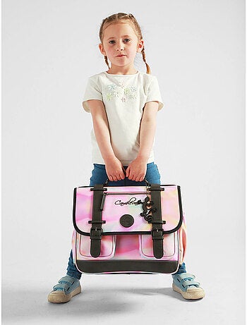 Cartable scolaire 35cm Cam?l?on Vintage Fantasy avec 2 compartiments - CP