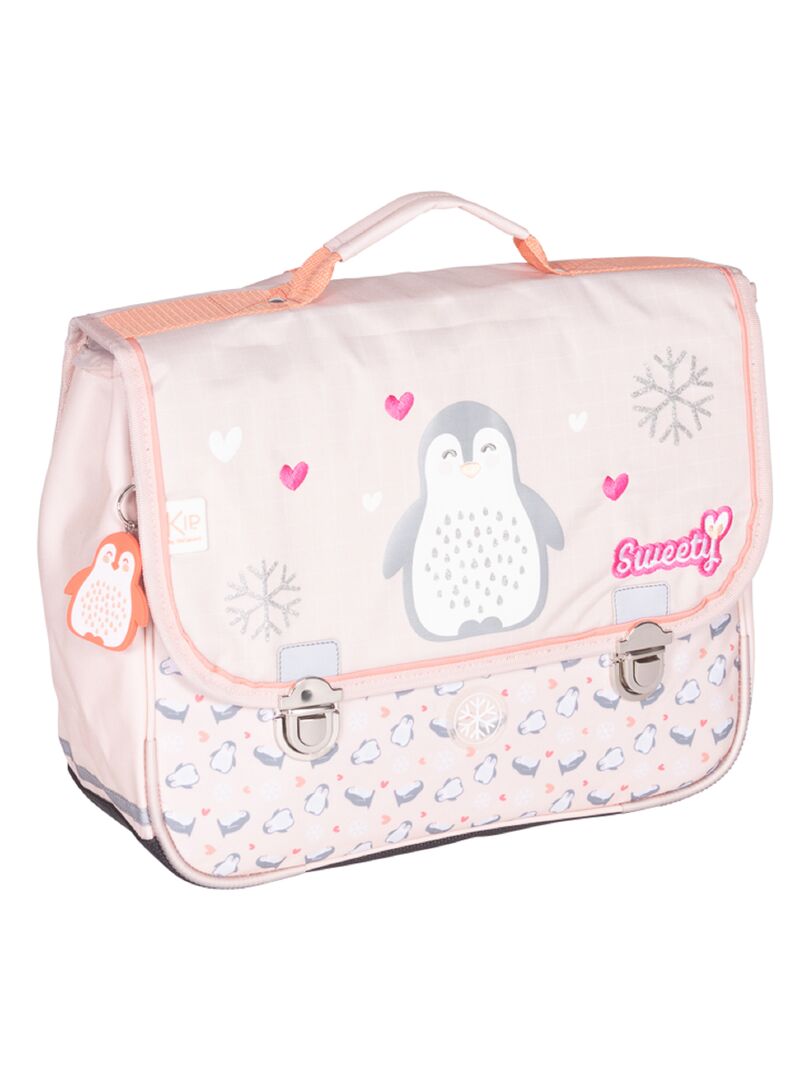 Cartable scolaire 36 cm 2 compartiments KIP Sweety Pingouin rose Rose - Kiabi