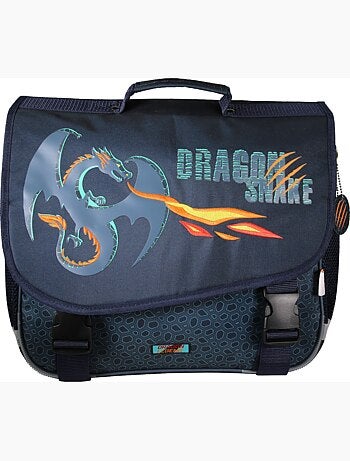 Cartable scolaire 38 cm 2 compartiments KIP Dragon Legend bleu