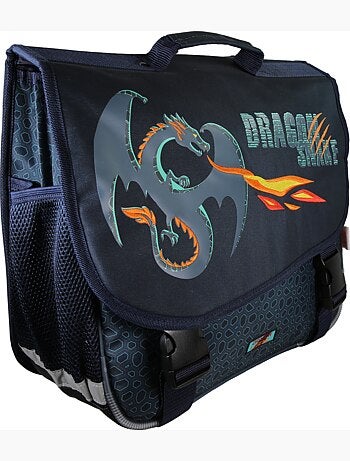 Cartable scolaire 38 cm 2 compartiments KIP Dragon Legend bleu