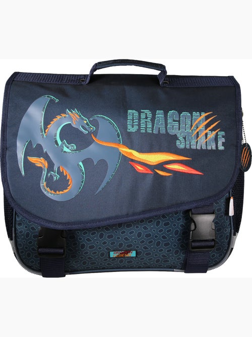 Cartable scolaire 38 cm 2 compartiments KIP Dragon Legend bleu - Kiabi Cartable scolaire 38 cm 2 compartiments KIP Dragon Legend bleu - Kiabi