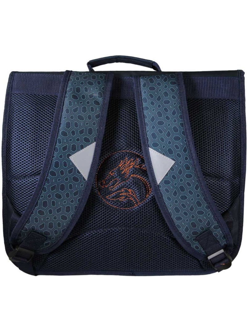 Cartable scolaire 38 cm 2 compartiments KIP Dragon Legend bleu Bleu - Kiabi