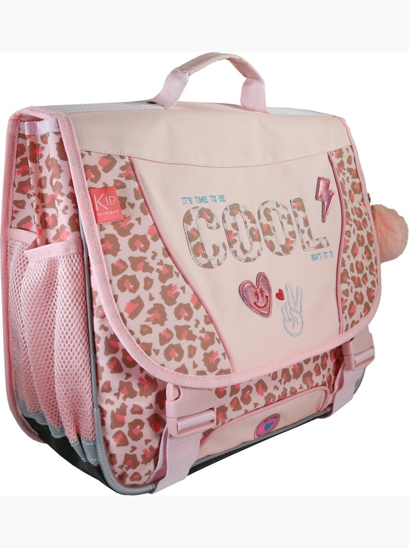 Cartable scolaire 38 cm 2 compartiments KIP Graou rose Rose - Kiabi