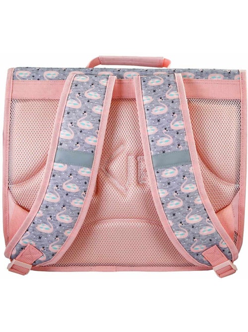 Cartable scolaire 38 cm 2 compartiments KIP Lovely Swan rose - Kiabi Cartable scolaire 38 cm 2 compartiments KIP Lovely Swan rose - Kiabi