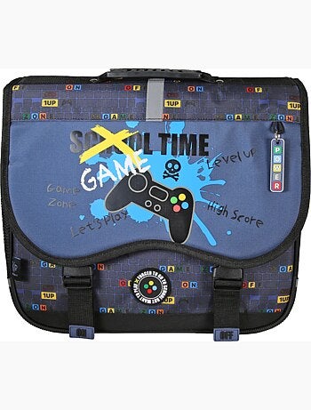 Cartable scolaire 38 cm 2 compartiments KIP Dragon Legend bleu