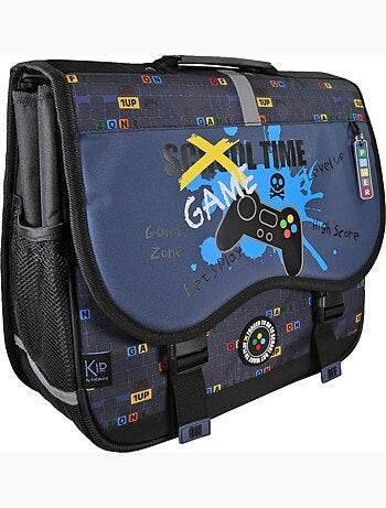 Cartable scolaire 38 cm 2 compartiments KIP Dragon Legend bleu