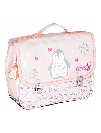 Cartable scolaire 38 cm 2 compartiments KIP Sweety rose